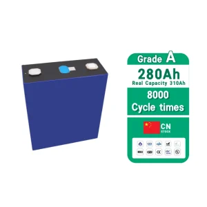 Литий-ионная батарея клетки Lifepo4 циклов Eve 3.2v 280ah 8000 для хранения энергии класса А
